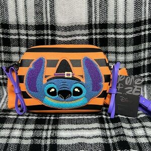 Lilo and Stitch Disney Loungefly Striped Halloween Crossbody Bag